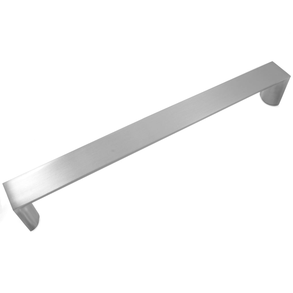 Metro - 7.5" Centers Cabinet Hardware Square Pull Handle in Satin Nickel by Laurey - 41328