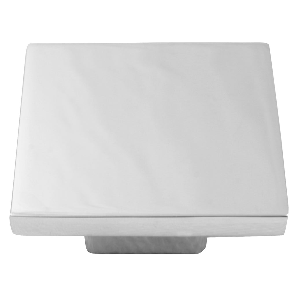 Metro - 2" Diameter Cabinet Hardware Square Knob in Polished Chrome by Laurey - 41926