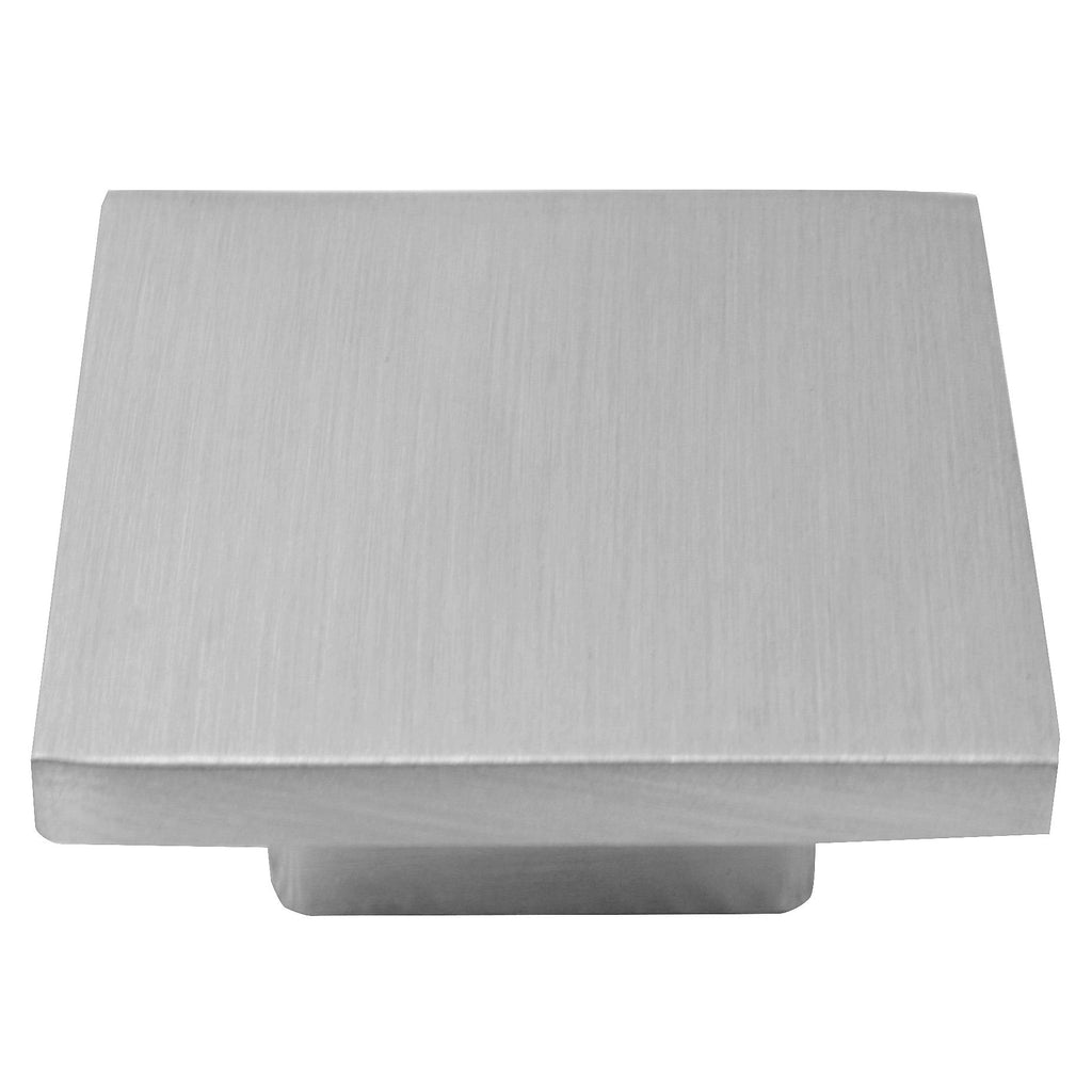 Metro - 2" Diameter Cabinet Hardware Square Knob in Satin Nickel by Laurey - 41928