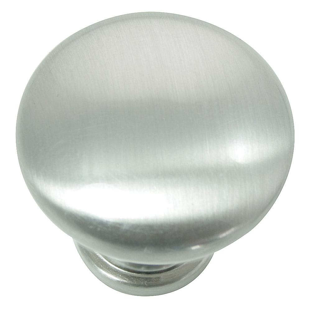 Danica - 1.25" Cabinet Hardware Round Mushroom Knob in Satin Nickel by Laurey - 54628