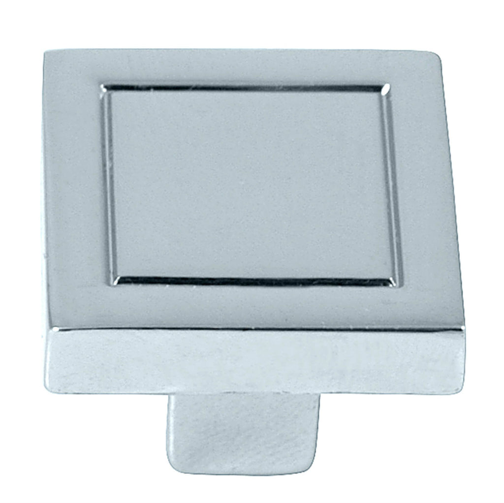 Cosmopolitan - .875" Cabinet Hardware Square Knob in Polished Chrome by Laurey - 72826