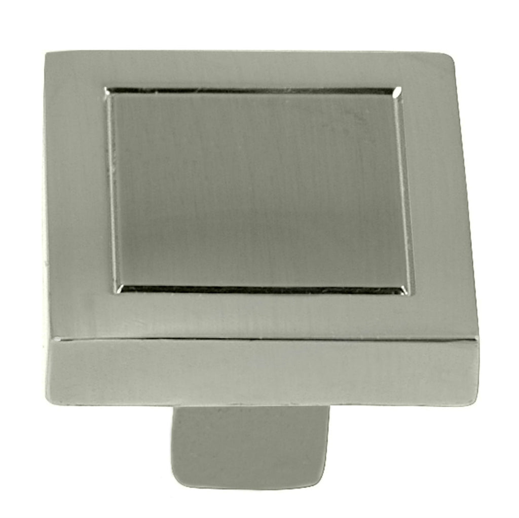 Cosmopolitan - .875" Cabinet Hardware Square Knob in Satin Nickel by Laurey - 72828