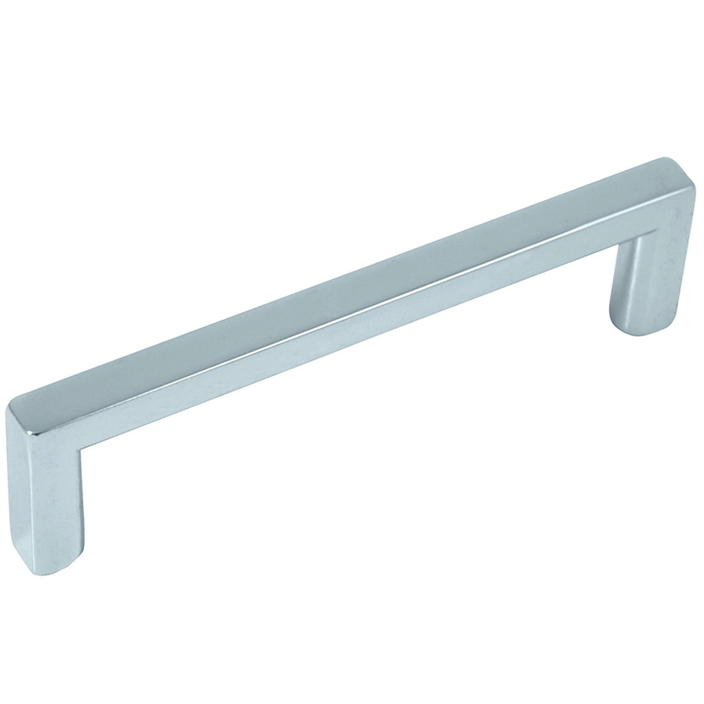 Cosmopolitan - 3.75" Centers Cabinet Hardware Square Pull Handle in Polished Chrome by Laurey - 73026