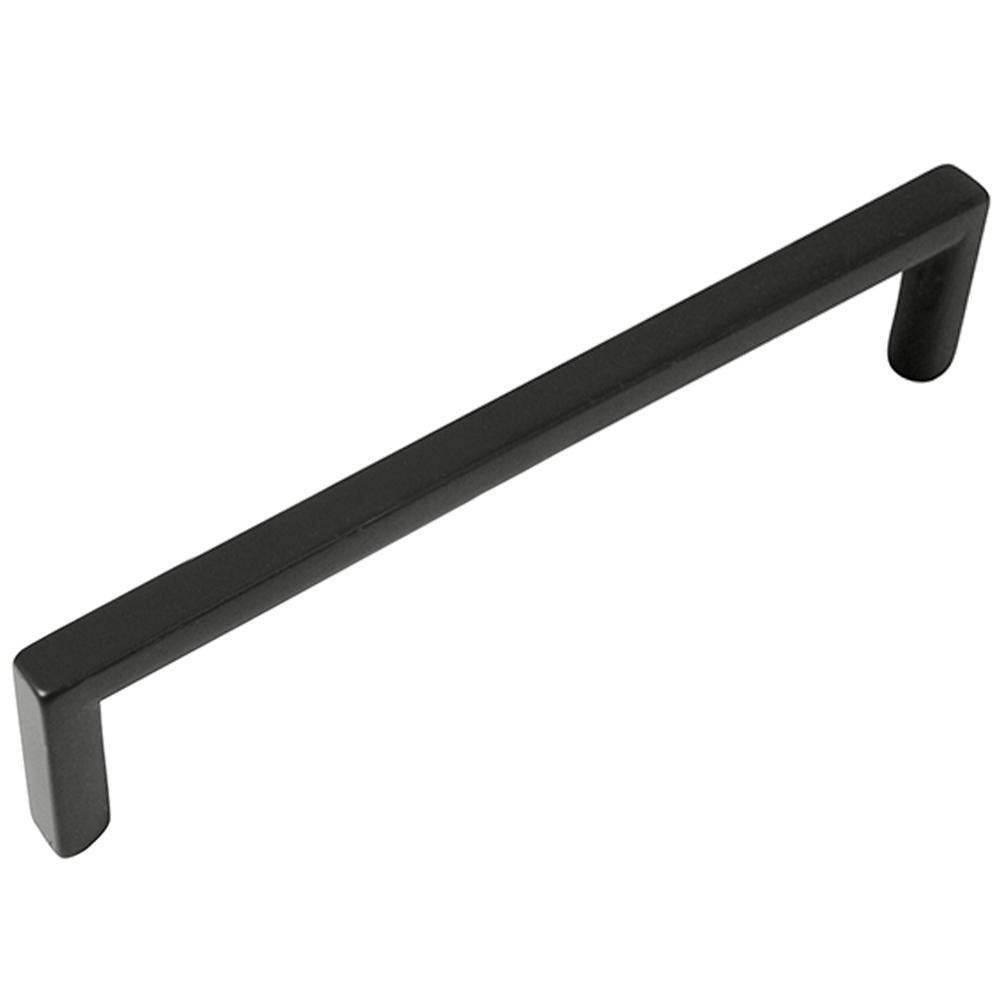 Cosmopolitan - 5" Centers Cabinet Hardware Square Pull Handle in Oil Rubbed Bronze by Laurey - 73166