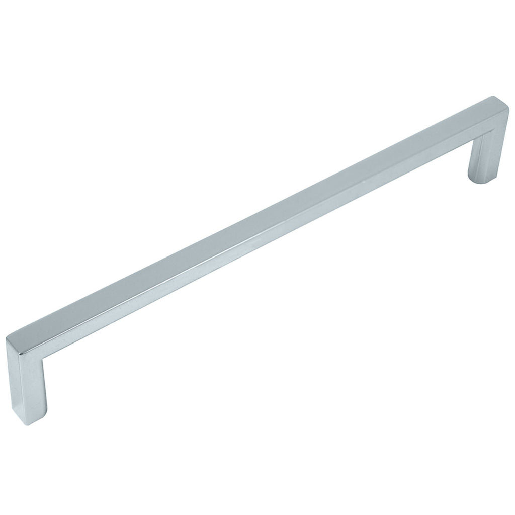 Cosmopolitan - 6.25" Centers Cabinet Hardware Square Pull Handle in Polished Chrome by Laurey - 73226