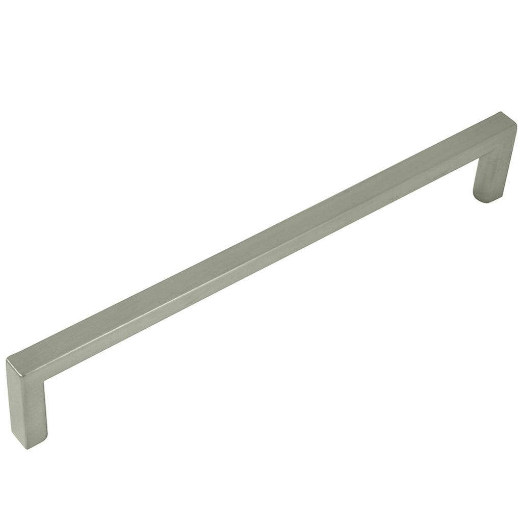 Cosmopolitan - 6.25" Centers Cabinet Hardware Square Pull Handle in Satin Nickel by Laurey - 73228