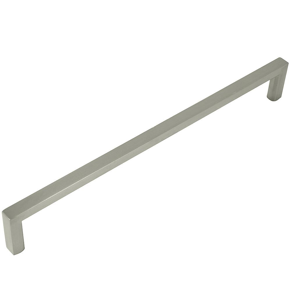 Cosmopolitan - 7.5" Centers Cabinet Hardware Square Pull Handle in Satin Nickel by Laurey - 73328
