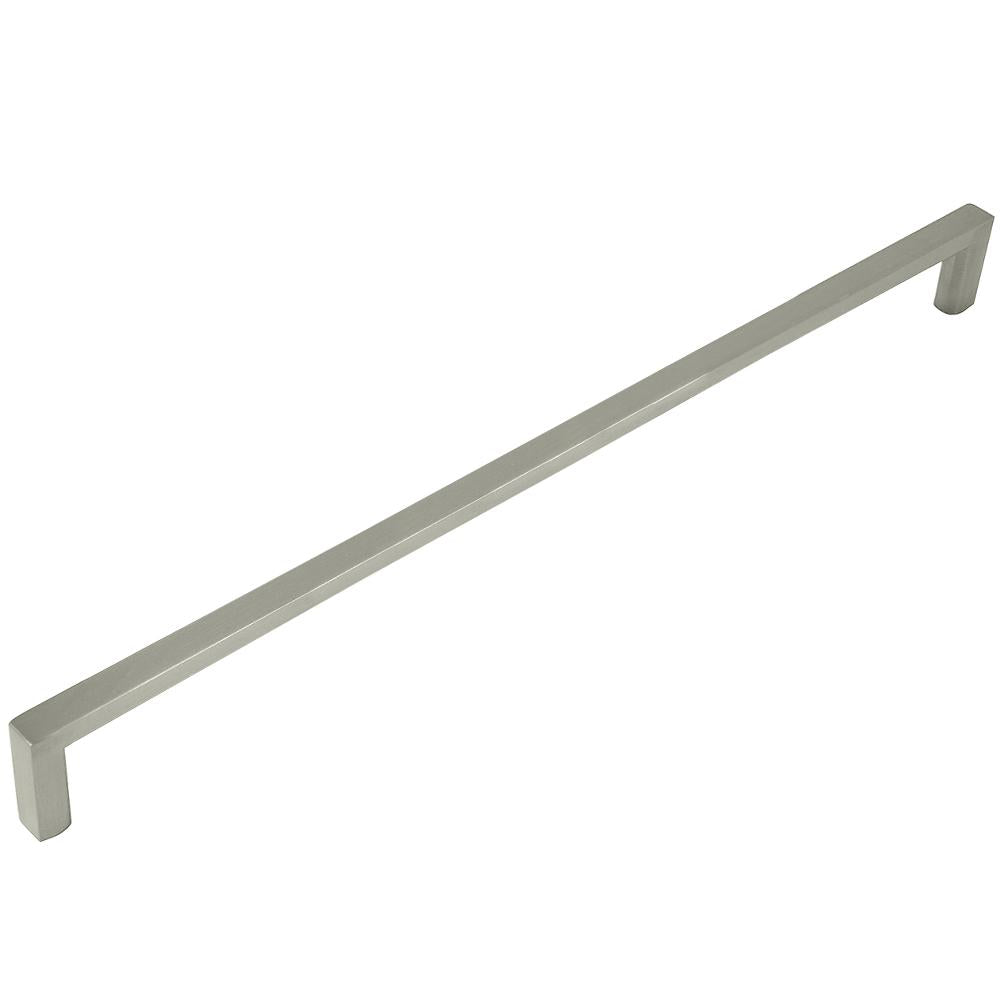 Cosmopolitan - 10" Centers Cabinet Hardware Square Pull Handle in Satin Nickel by Laurey - 73428
