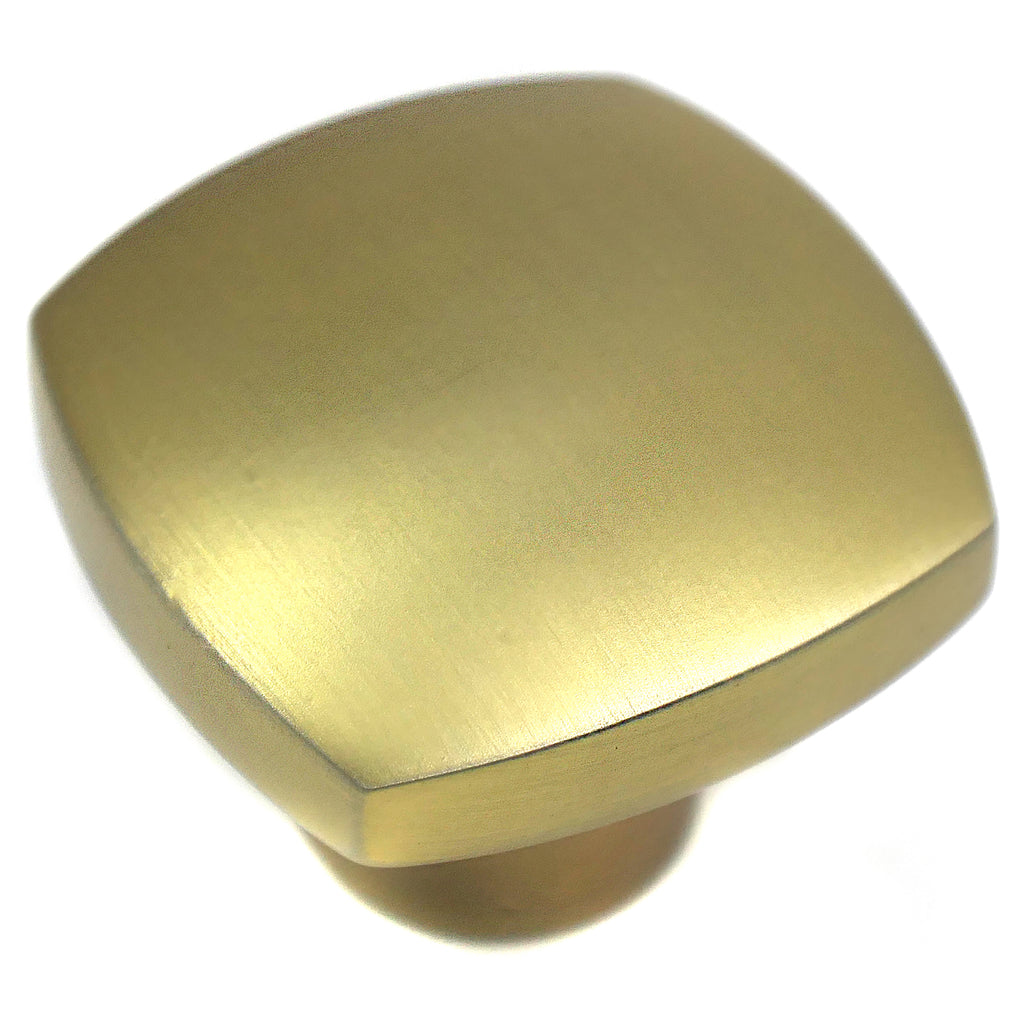 Aventura - 1.5" Cabinet Hardware Squared Round Knob in Champagne Bronze by Laurey - 74410