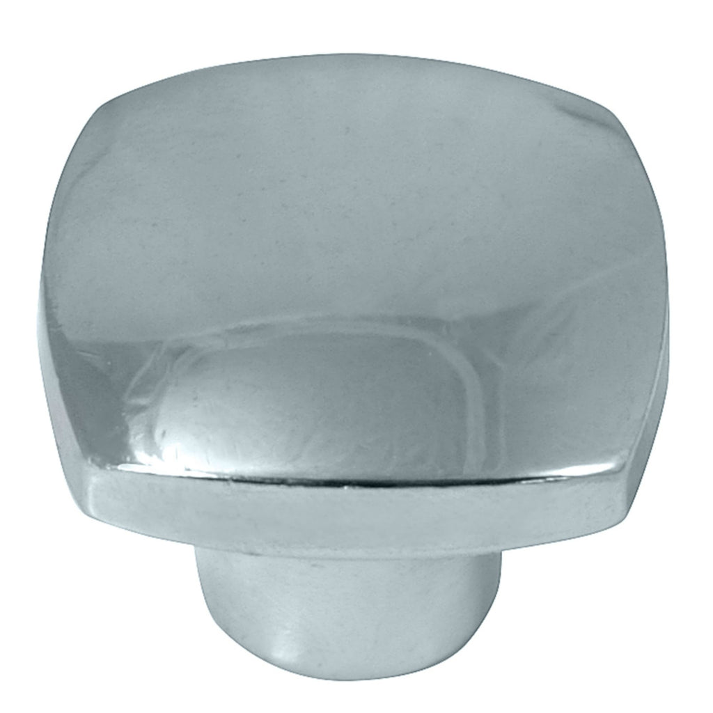 Aventura - 1.5" Cabinet Hardware Squared Round Knob in Polished Chrome by Laurey - 74426