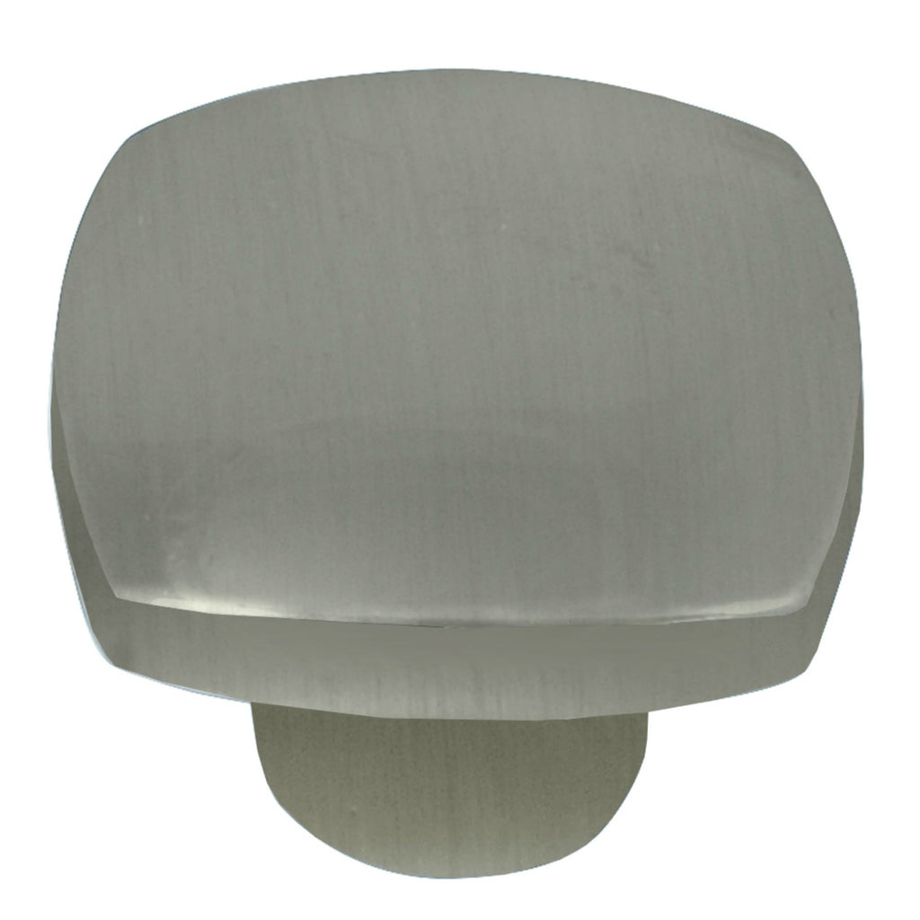 Aventura - 1.5" Cabinet Hardware Squared Round Knob in Satin Nickel by Laurey - 74428