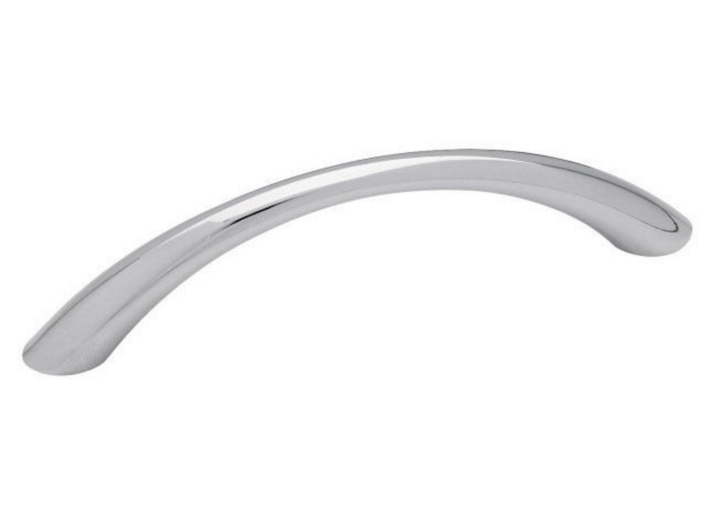 Danica - 3.75" Centers Cabinet Hardware Tapered Bow Pull Handle in Polished Chrome by Laurey - 75126
