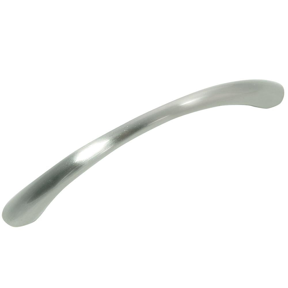 Danica - 3.75" Centers Cabinet Hardware Tapered Bow Pull Handle in Satin Nickel by Laurey - 75128