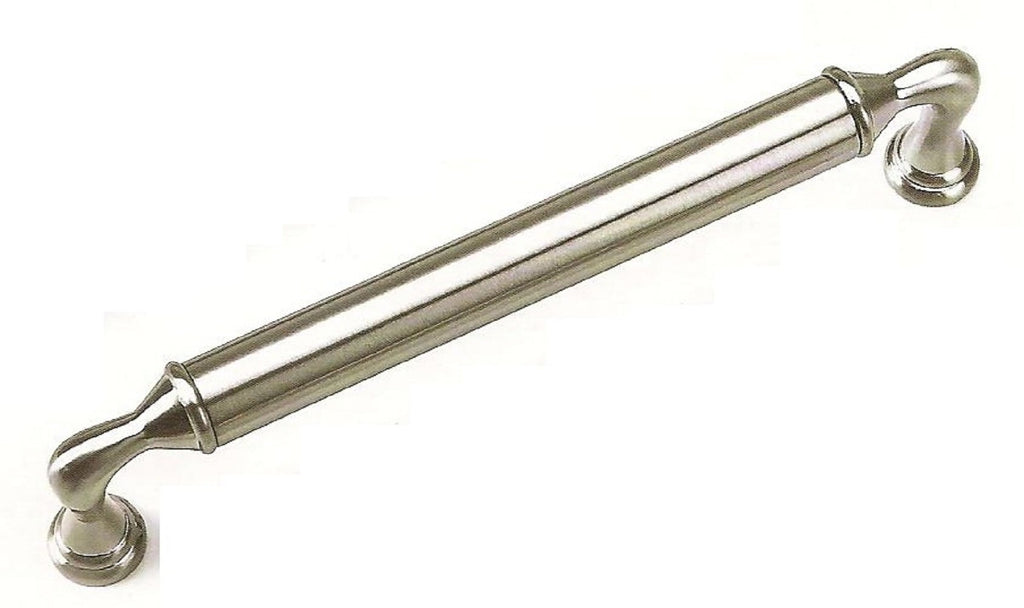 Kensington - 7.5" Centers Cabinet Hardware Rounded Pull Handle in Satin Nickel by Laurey - 86628