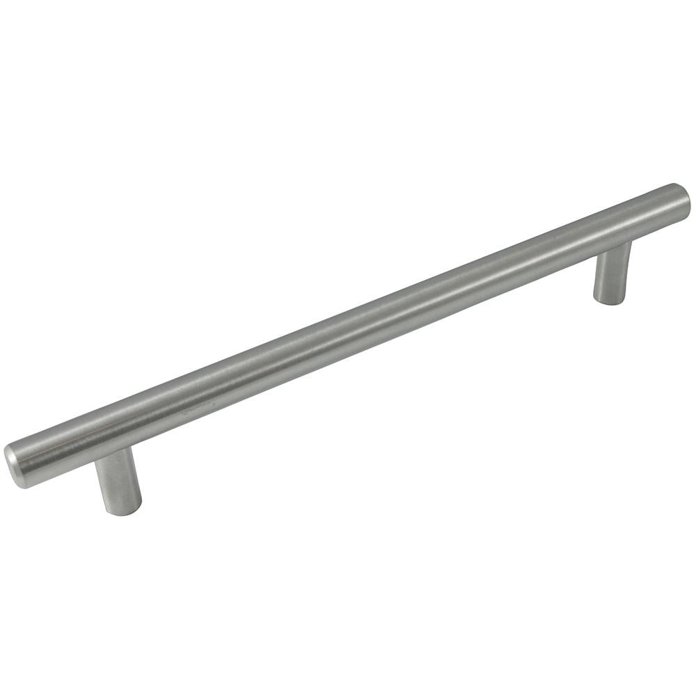 Melrose - 6.25" Centers Cabinet Hardware Bar Pull Handle in Satin Nickel by Laurey - 87003