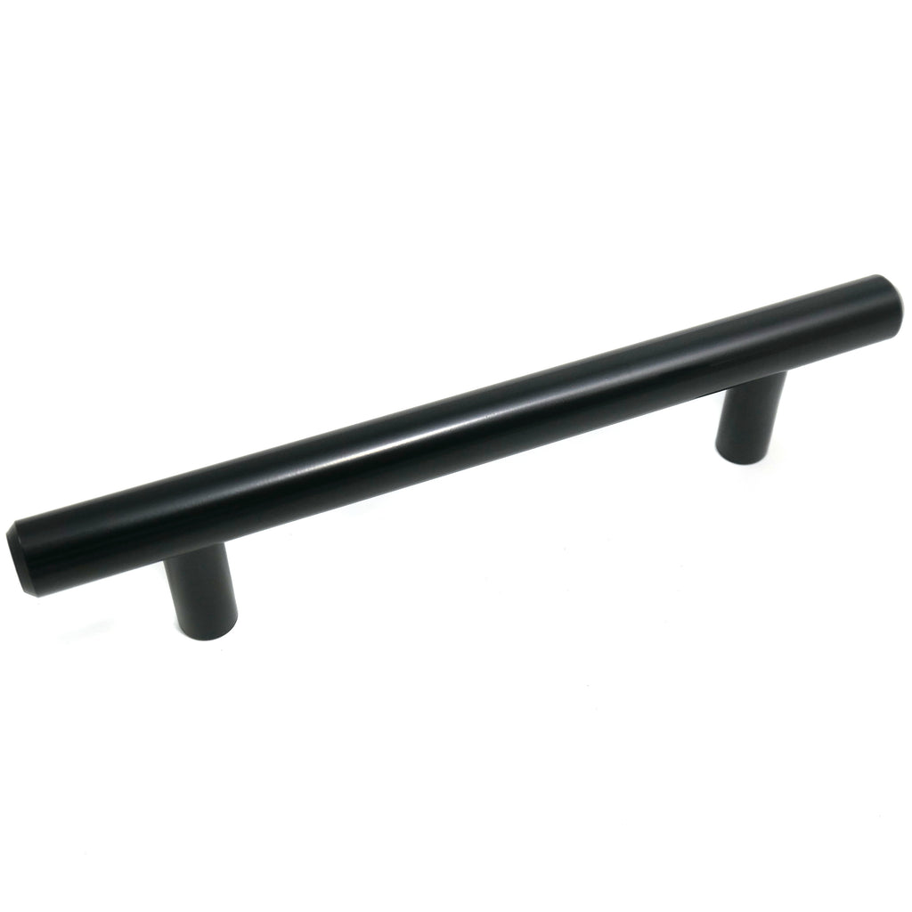 Melrose - 4" Centers Cabinet Hardware Bar Pull Handle in Matte Black by Laurey - 87220