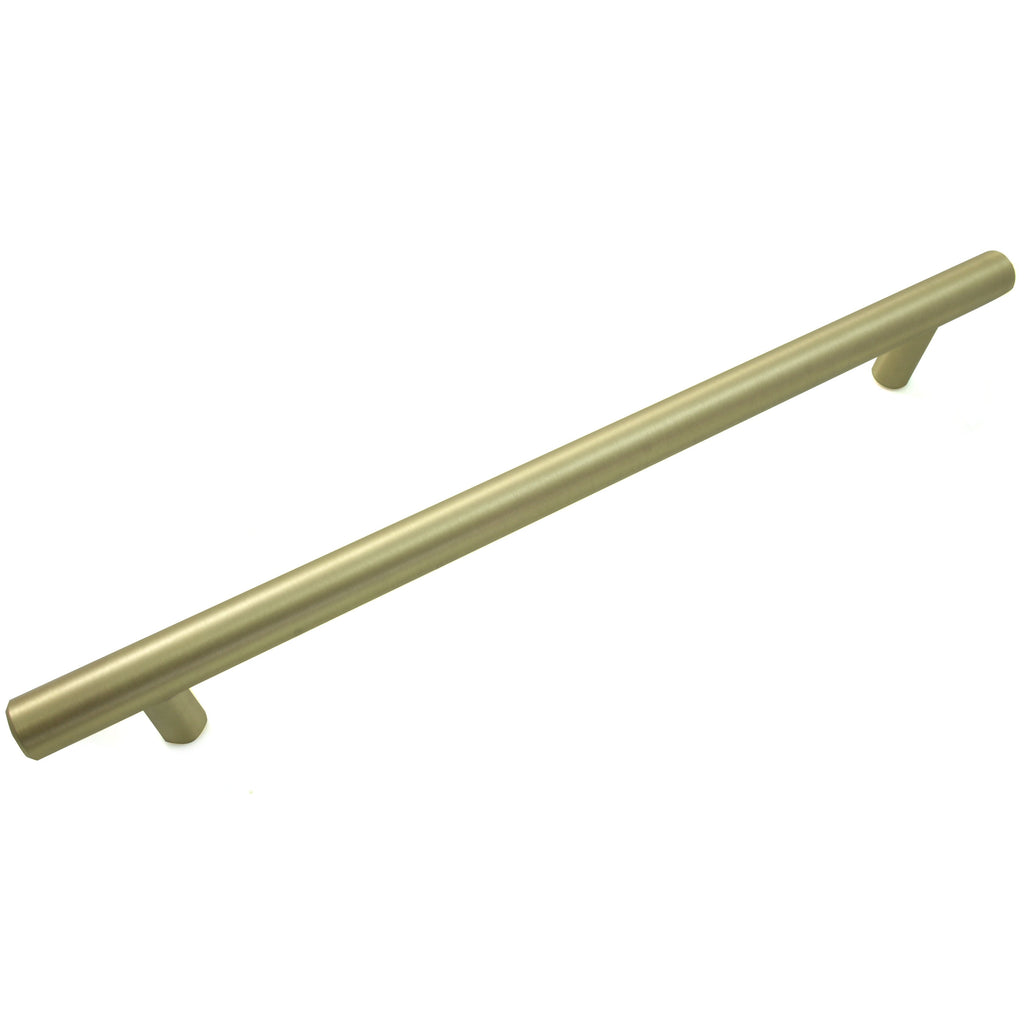Melrose - 7.5" Centers Cabinet Hardware Bar Pull Handle in Satin Brass by Laurey - 87404