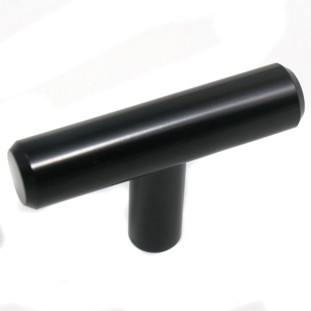 Melrose - 2" Knob Cabinet Hardware Bar Pull Knob in Matte Black by Laurey - 87920
