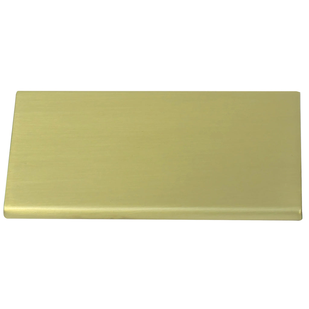 Edge Pulls - 2" Centers Cabinet Hardware Edge Tab Pull in Satin Brass by Laurey - 96704